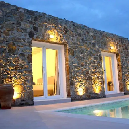 Mykonian Luxury Light Blue Villa With Private Pool Inn Kalafatis